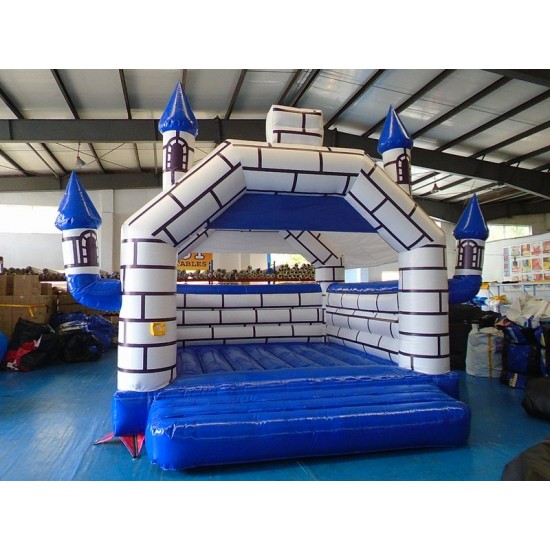 Camelot Bouncy Castle Blue/White