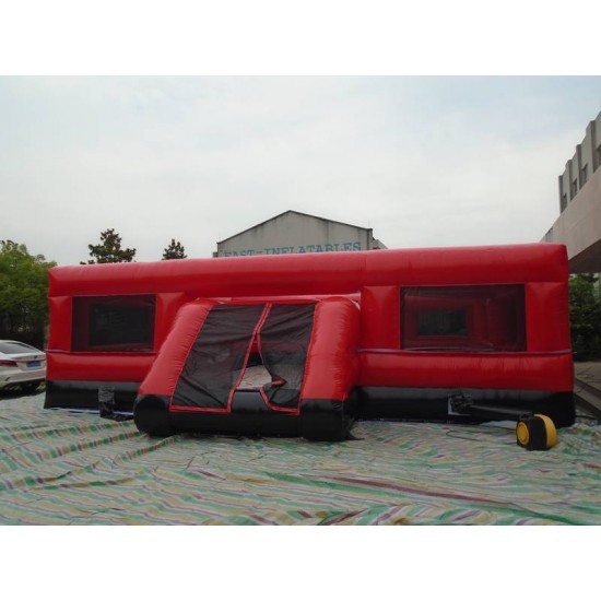 Inflatable Soccer Field Black Red